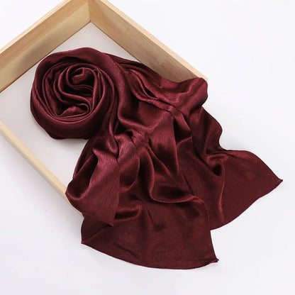 Women's Chiffon Hijab Silk Scarf Loose Fit Headwrap Shawl Bandana Turban - Merch Gone Viral