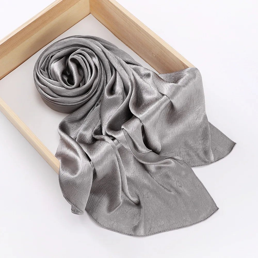 Women's Chiffon Hijab Silk Scarf Loose Fit Headwrap Shawl Bandana Turban - Merch Gone Viral