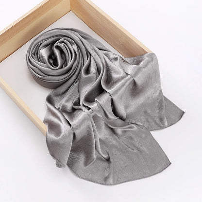 Women's Chiffon Hijab Silk Scarf Loose Fit Headwrap Shawl Bandana Turban - Merch Gone Viral
