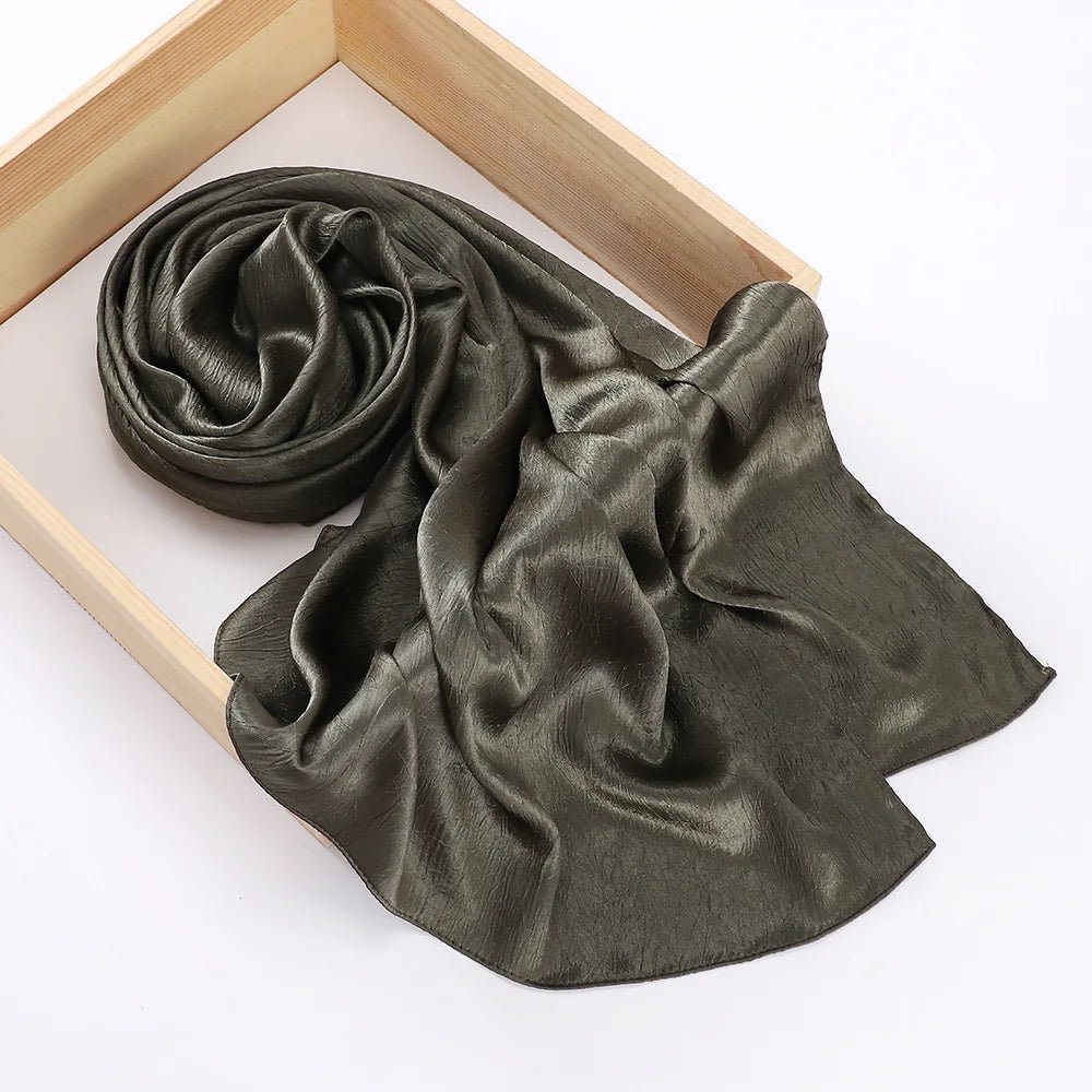 Women's Chiffon Hijab Silk Scarf Loose Fit Headwrap Shawl Bandana Turban - Merch Gone Viral