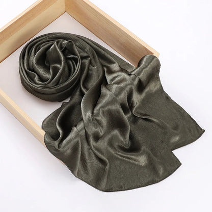 Women's Chiffon Hijab Silk Scarf Loose Fit Headwrap Shawl Bandana Turban - Merch Gone Viral