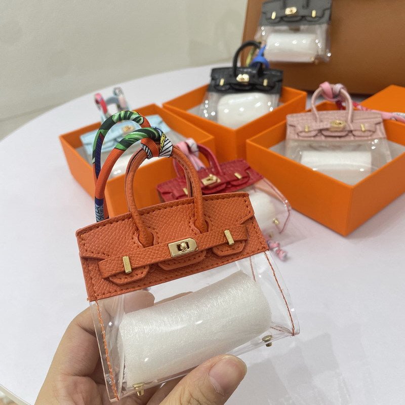 Womens Fashion Car Key Case Soft Leather Key Holder Wipes Clean Colorful Textures Protective Organizer - merch gone viral.