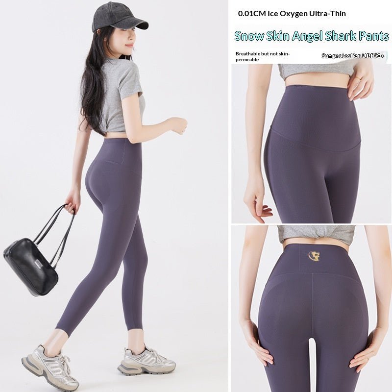 Women's Ice Silk Shark Full Length Ultra Thin Nylon Pants - Merch Gone Viral