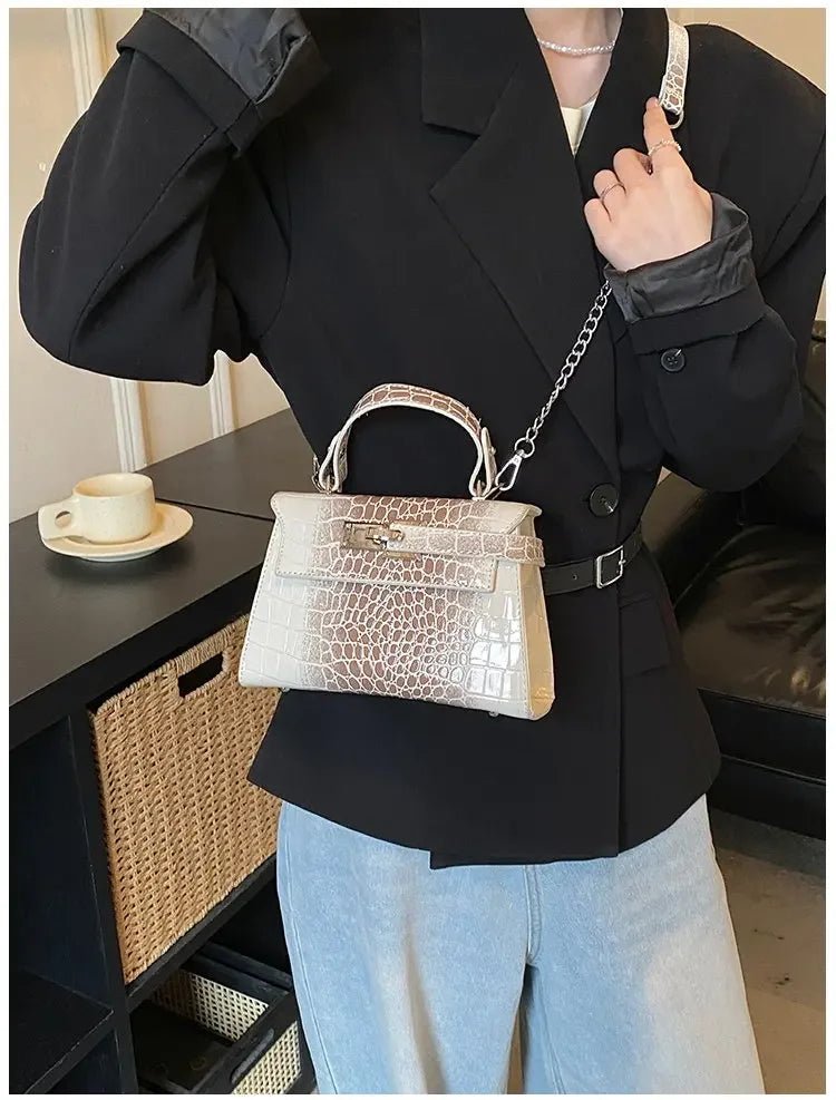 Women’s Leather Diaper Bag Satchel for Moms with Practical Pockets - Merch Gone Viral