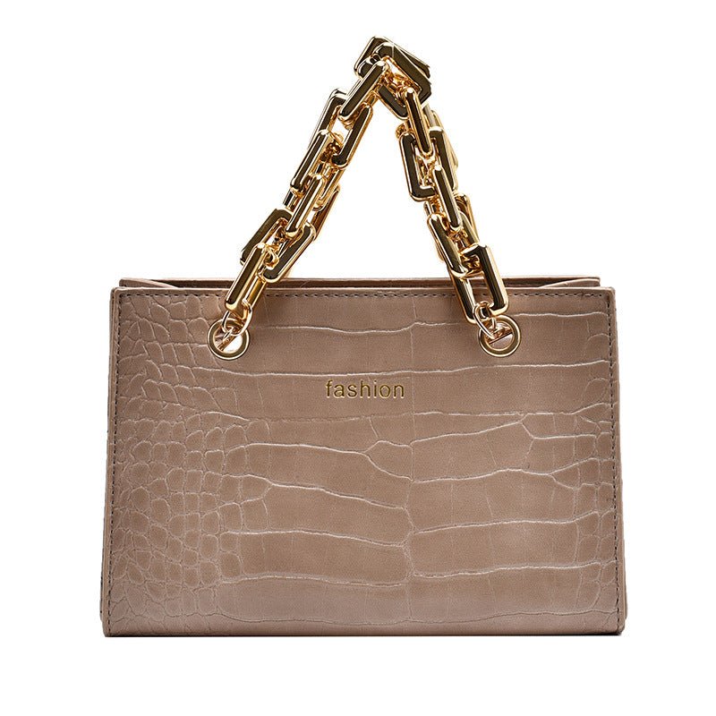 Women’s Net Red Small PU Chain Messenger Bag With Single Shoulder - Merch Gone Viral