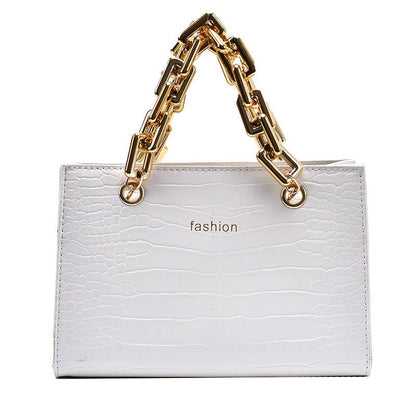 Women’s Net Red Small PU Chain Messenger Bag With Single Shoulder - Merch Gone Viral