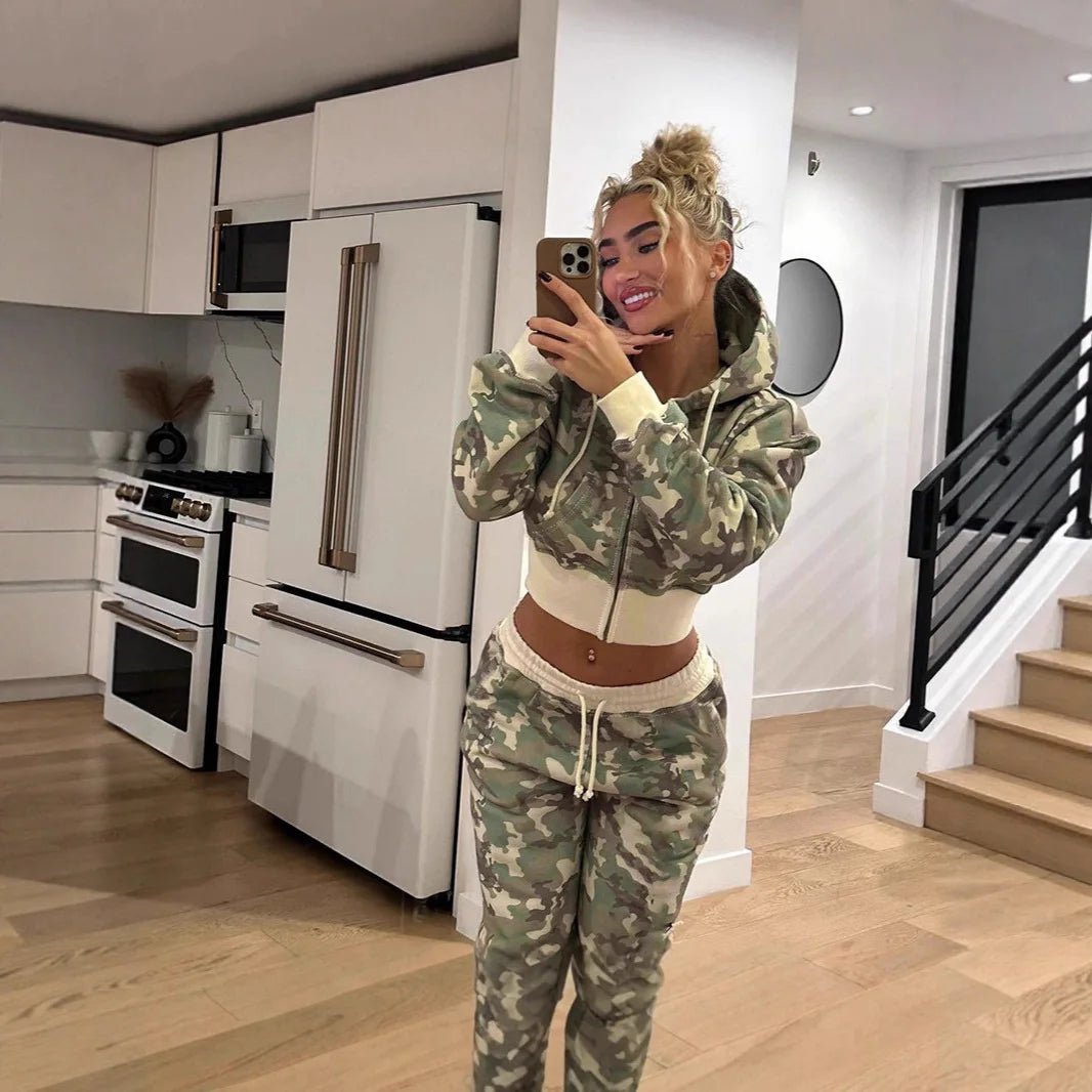 Women’s Pink Y2K Letter Pattern Zipper Sports Set Two Piece Loose Pants - Merch Gone Viral
