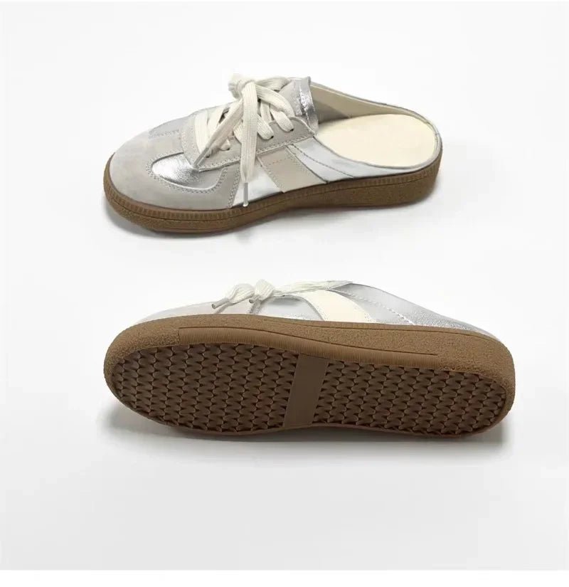 Women’s Platform Mules PU Shoes Flat Slip On Casual Footwear - Merch Gone Viral