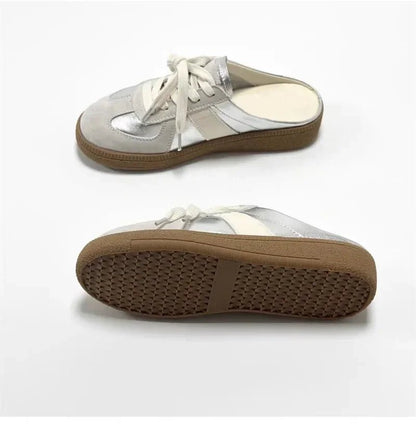 Women’s Platform Mules PU Shoes Flat Slip On Casual Footwear - Merch Gone Viral