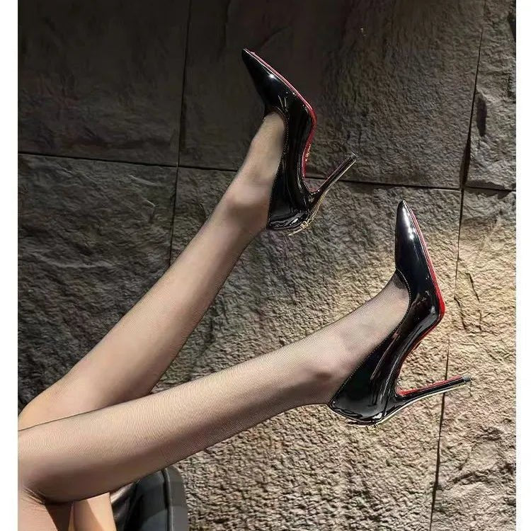 Women’s Pointed Toe Stiletto Pumps In PU With Fine Heel - Merch Gone Viral