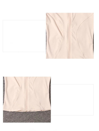 Women’s Quick Dry Slimming Training Top Full Zip Stand Collar Yoga - Merch Gone Viral