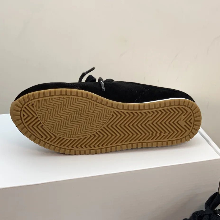 Women’s Retro Suede Trainer Mule Sneakers Slip On Backless True To Size Casual - Merch Gone Viral