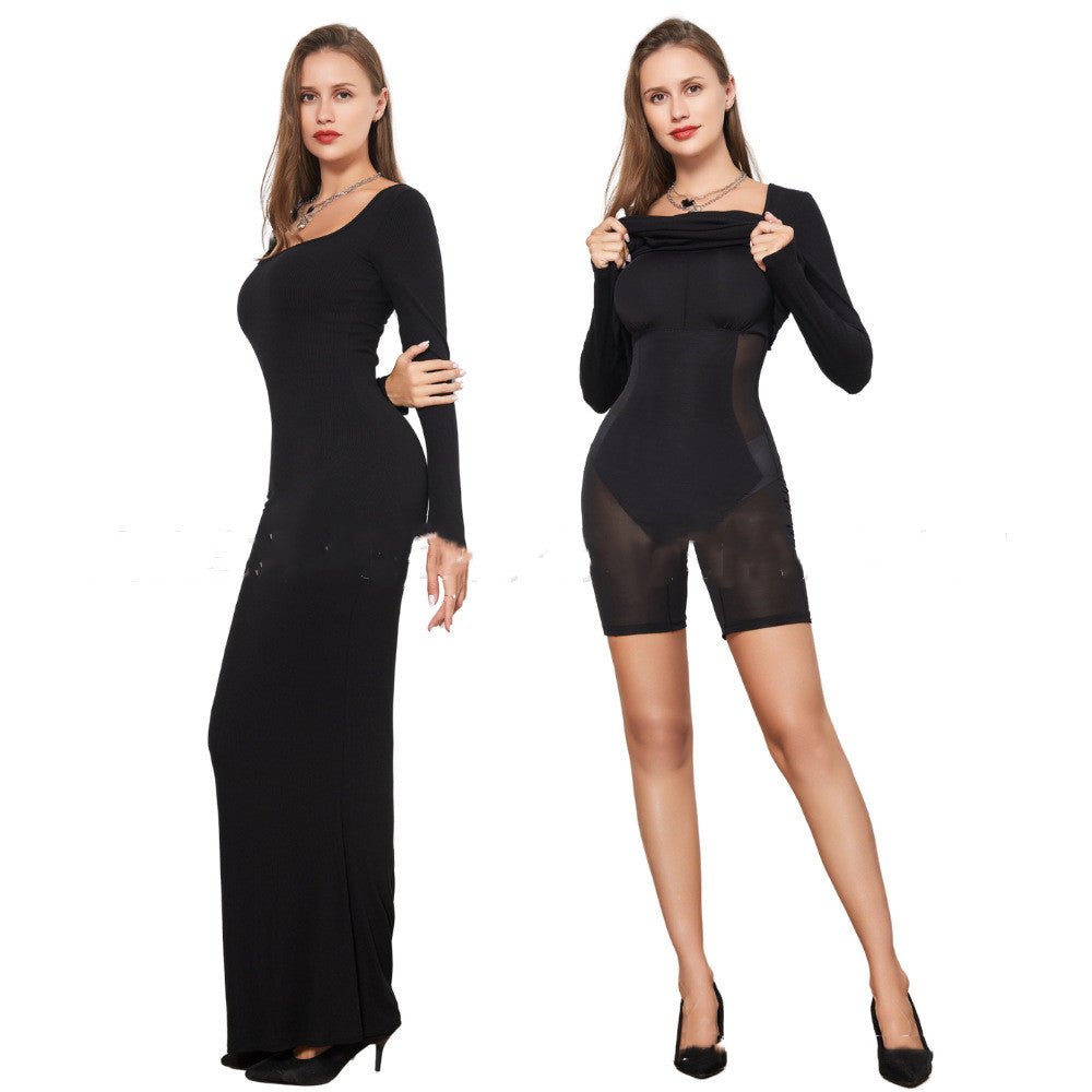 Women’s Shapewear Dress with Built In Waist Cinch Hip Lift - Merch Gone Viral