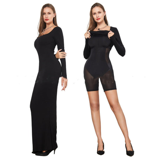 Women’s Shapewear Dress with Built In Waist Cinch Hip Lift - Merch Gone Viral