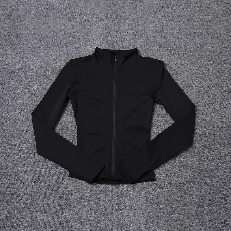 Women's Sport Jacket Long Sleeve Polyester For Gym Training Yoga - Merch Gone Viral