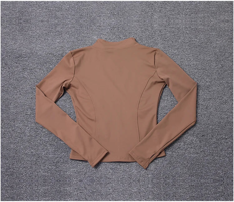 Women's Sport Jacket Long Sleeve Polyester For Gym Training Yoga - Merch Gone Viral