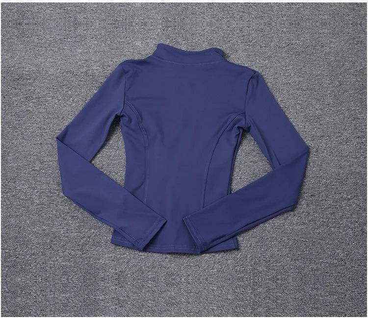 Women's Sport Jacket Long Sleeve Polyester For Gym Training Yoga - Merch Gone Viral
