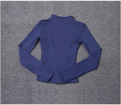 Women's Sport Jacket Long Sleeve Polyester For Gym Training Yoga - Merch Gone Viral