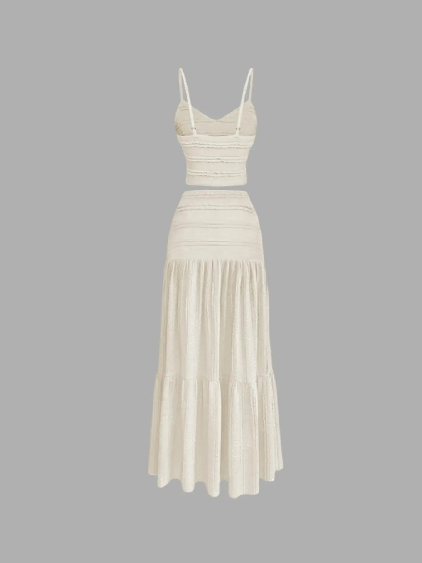 Women’s Strap Top And Half Skirt Set Polyester Korean Party Fit - Merch Gone Viral