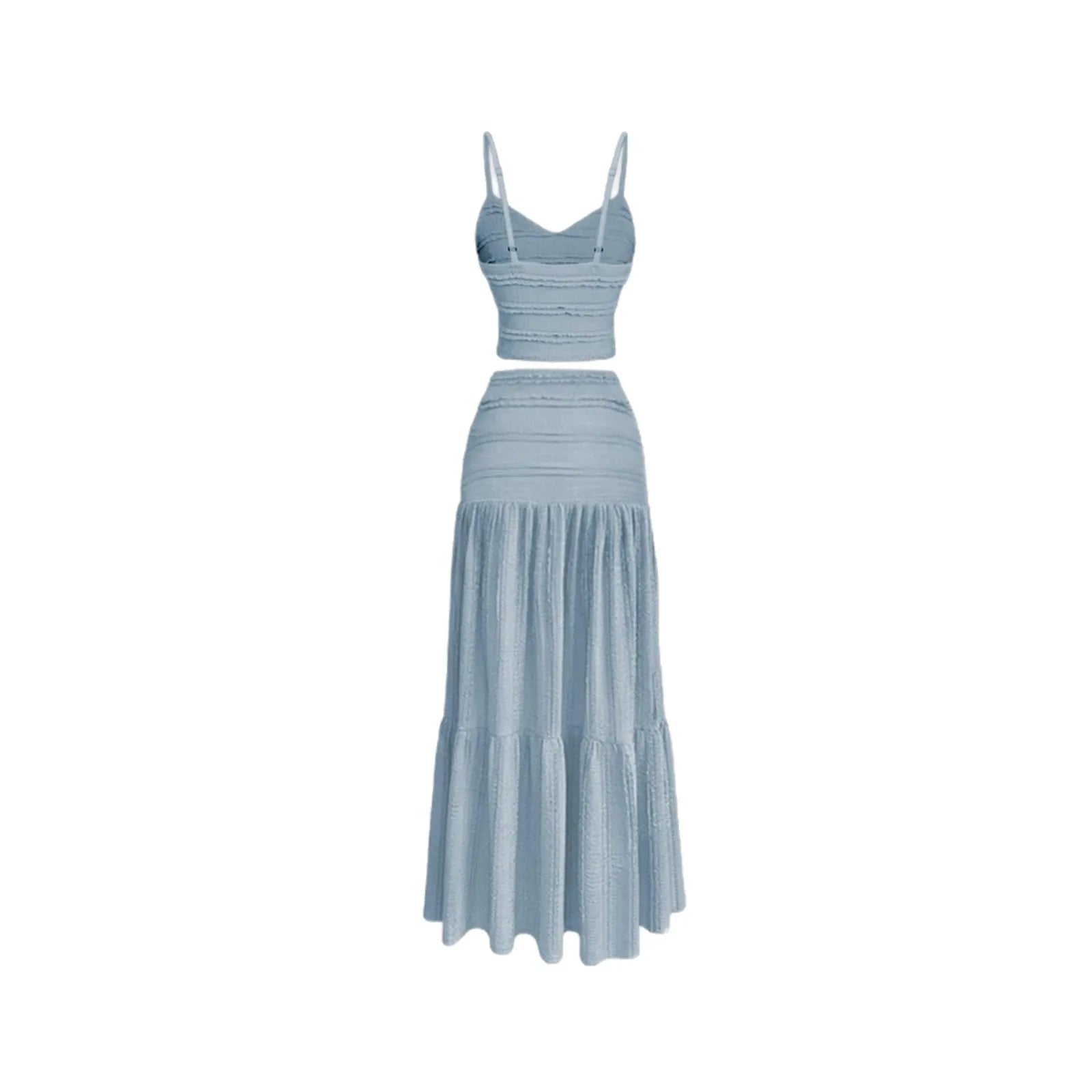 Women’s Strap Top And Half Skirt Set Polyester Korean Party Fit - Merch Gone Viral