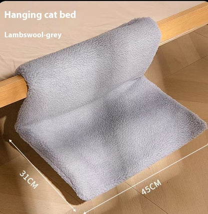 Your Cat Will Love This Plush Lamb Or Rabbit Fur Hammock Nest Bed For Ultimate Cozy Luxury. - merch gone viral.