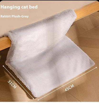 Your Cat Will Love This Plush Lamb Or Rabbit Fur Hammock Nest Bed For Ultimate Cozy Luxury. - merch gone viral.