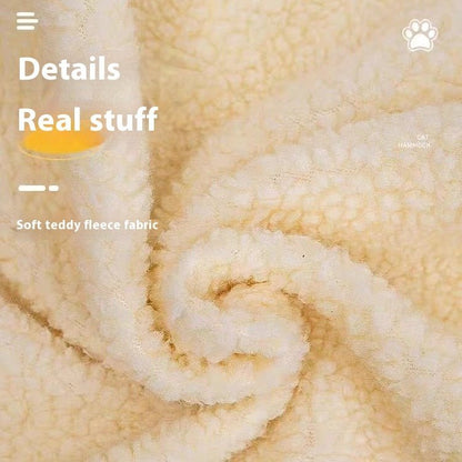 Your Cat Will Love This Plush Lamb Or Rabbit Fur Hammock Nest Bed For Ultimate Cozy Luxury. - merch gone viral.