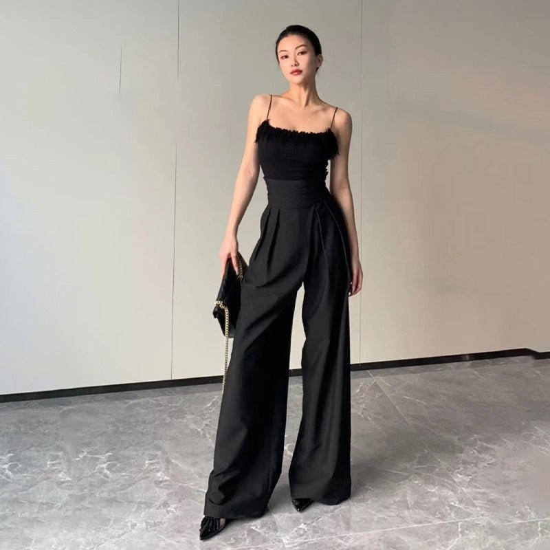 Your Perfect Luxury Wide - Leg Pants For Women That Deliver Couture Draping And Premium Polyester Comfort. - merch gone viral.